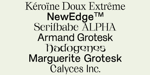 Studio Charlotte Rohde — Typefaces
